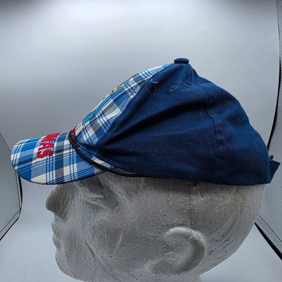 Thomas & Friends Plaid Kids Adjustable Hat Blue Red Embroidered Train Cute - Picture 2 of 10